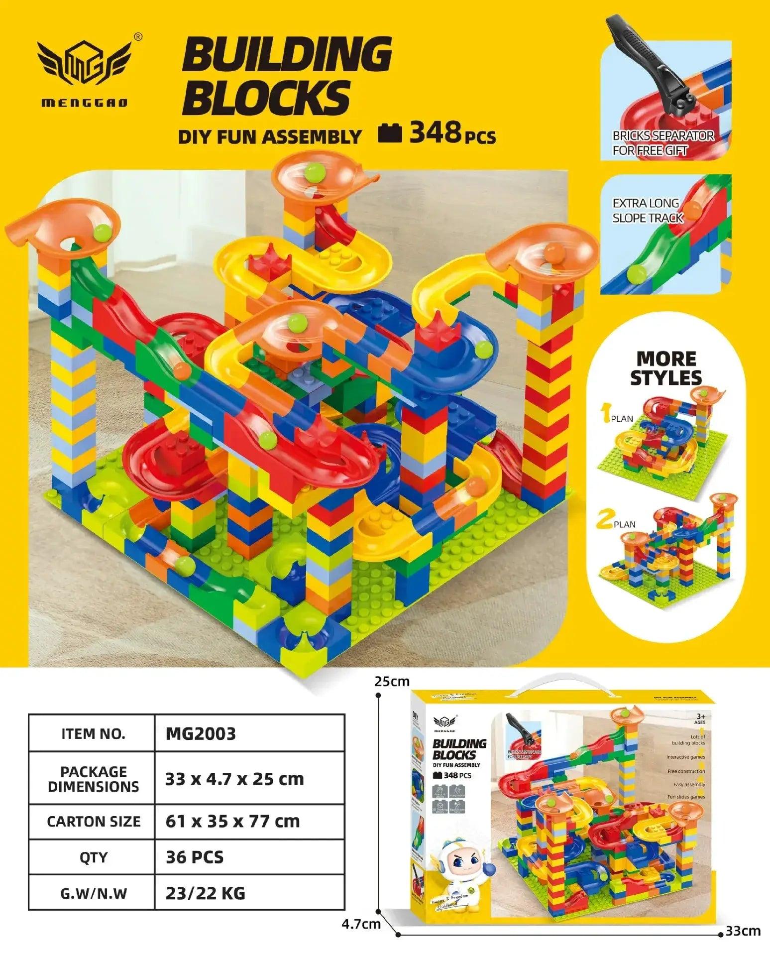  Lego Compatible Marble Run Puzzle Block Kit Educational -  ToylandEU™