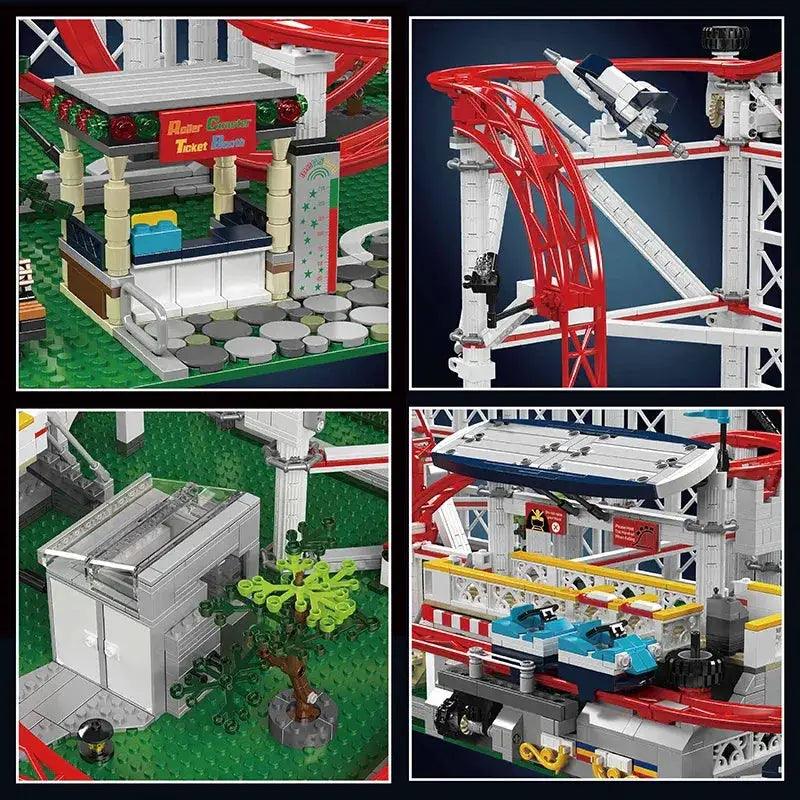  Motorized Roller Coaster Building Blocks Set Lego Compatible -  ToylandEU™