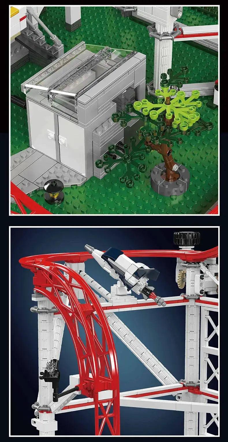  Motorized Roller Coaster Building Blocks Set Lego Compatible -  ToylandEU™