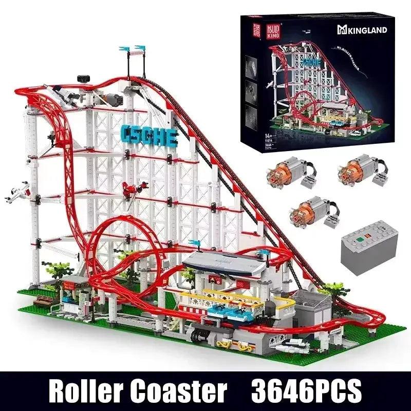  Motorized Roller Coaster Building Blocks Set Lego Compatible -  ToylandEU™