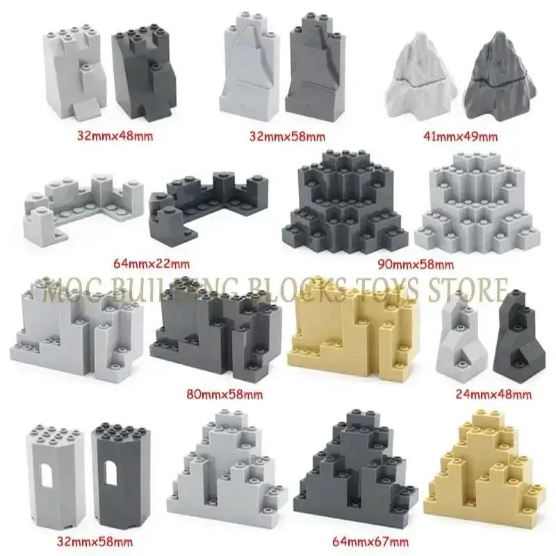  MOC MOC Lego Compatible Building Blocks Mountain Rampart Set -  ToylandEU™