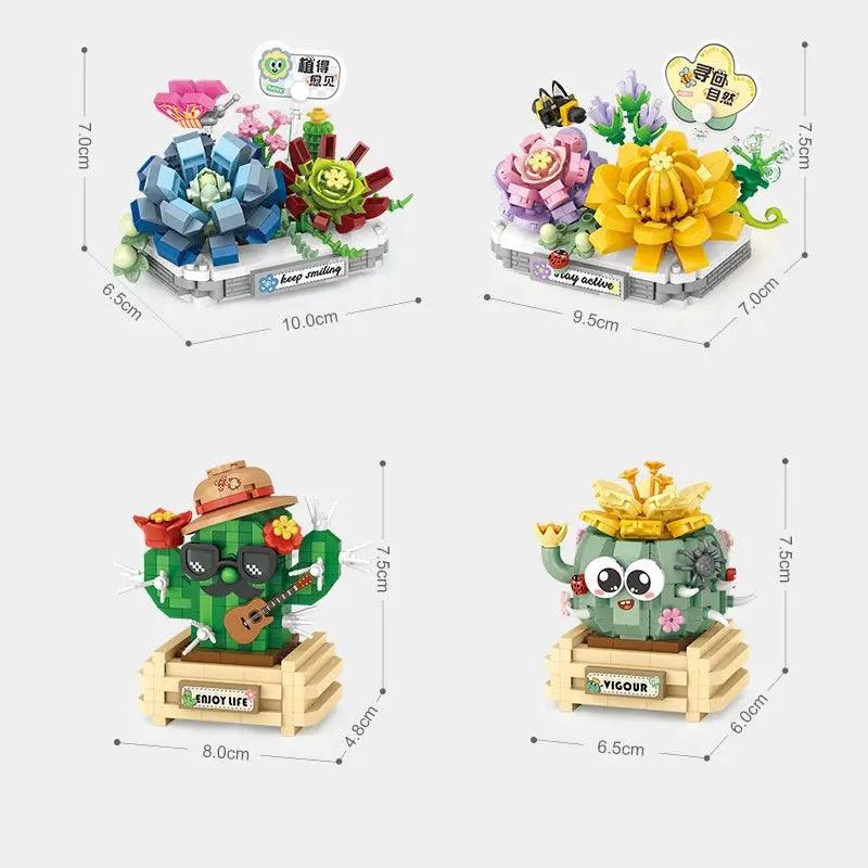  LOZ Plant Series Mini Block Set Roses Sunflowers Gift -  ToylandEU™
