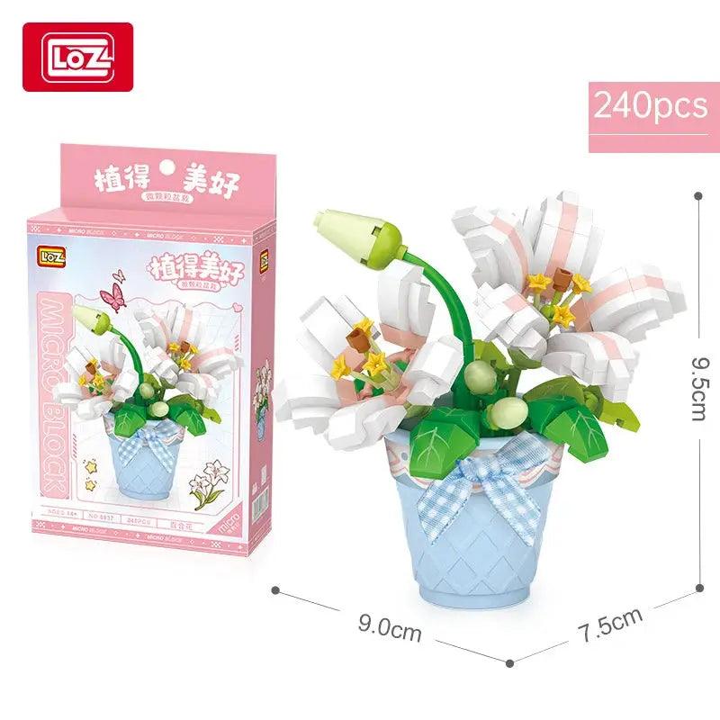  LOZ Plant Series Mini Block Set Roses Sunflowers Gift -  ToylandEU™