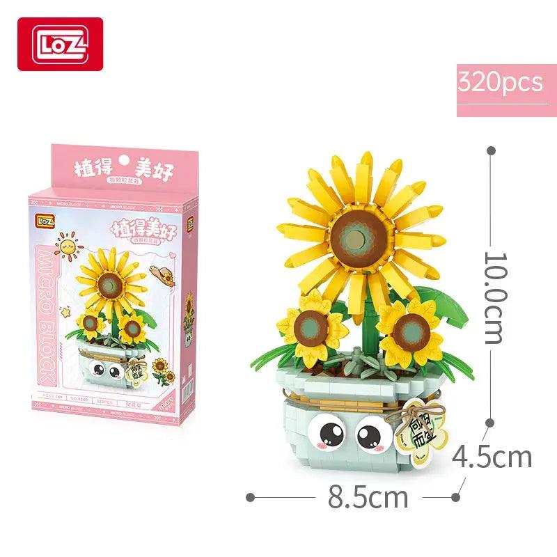  LOZ Plant Series Mini Block Set Roses Sunflowers Gift -  ToylandEU™