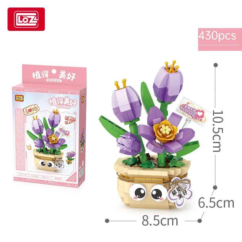  LOZ Plant Series Mini Block Set Roses Sunflowers Gift -  ToylandEU™