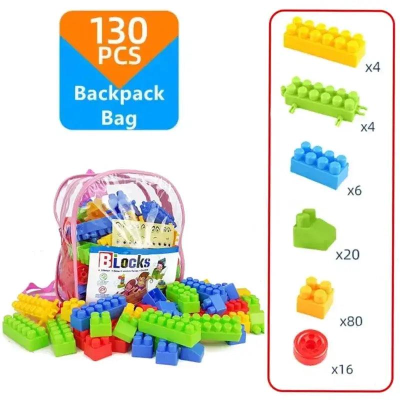  Educational Building Blocks For Kids Large Particle Set -  ToylandEU™