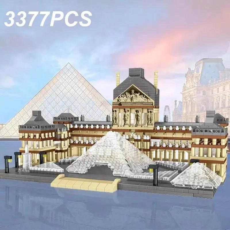  MOC 3377PCS Louvre Model Building Blocks Architectural Desktop Gifts -  ToylandEU™