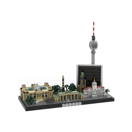  MOC MOC-197505 Berlin Skyline Model Building Blocks Gift Set Building Bricks MOC -  ToylandEU™