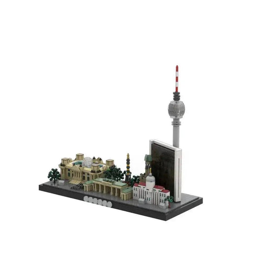  MOC MOC-197505 Berlin Skyline Model Building Blocks Gift Set Building Bricks MOC -  ToylandEU™