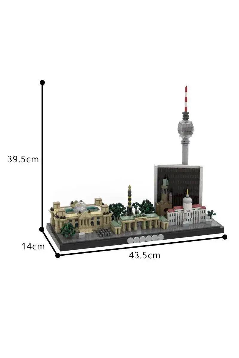  MOC MOC-197505 Berlin Skyline Model Building Blocks Gift Set Building Bricks MOC -  ToylandEU™