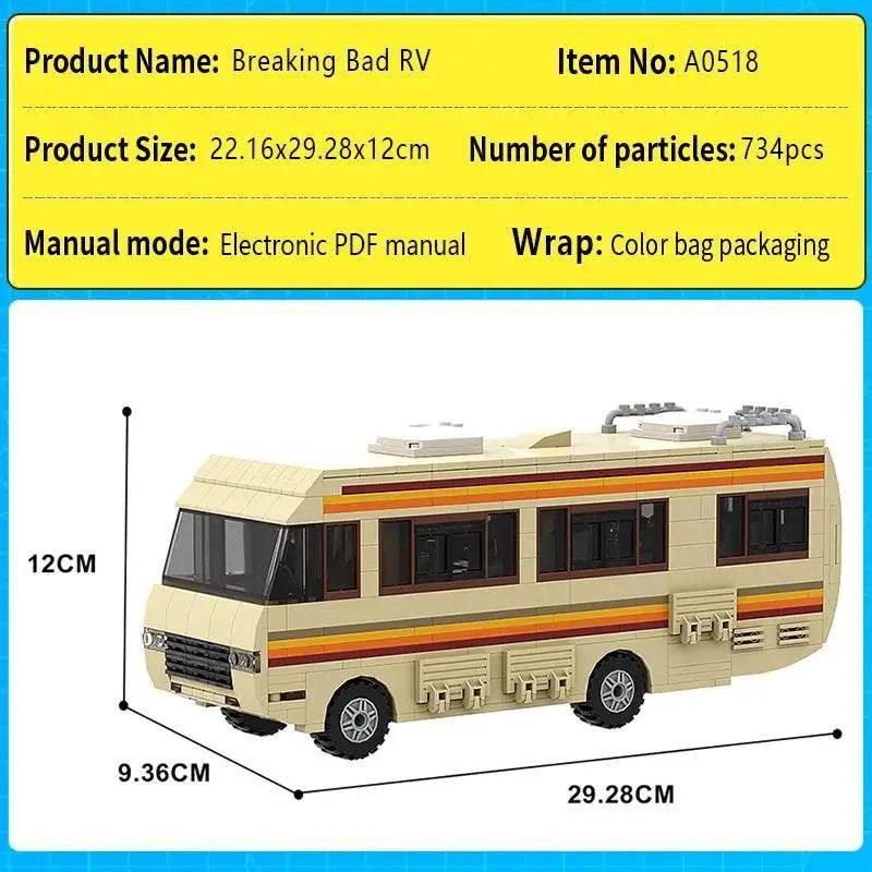  MOC MOC Breaking Bad RV Bus Building Blocks DIY Model Set -  ToylandEU™