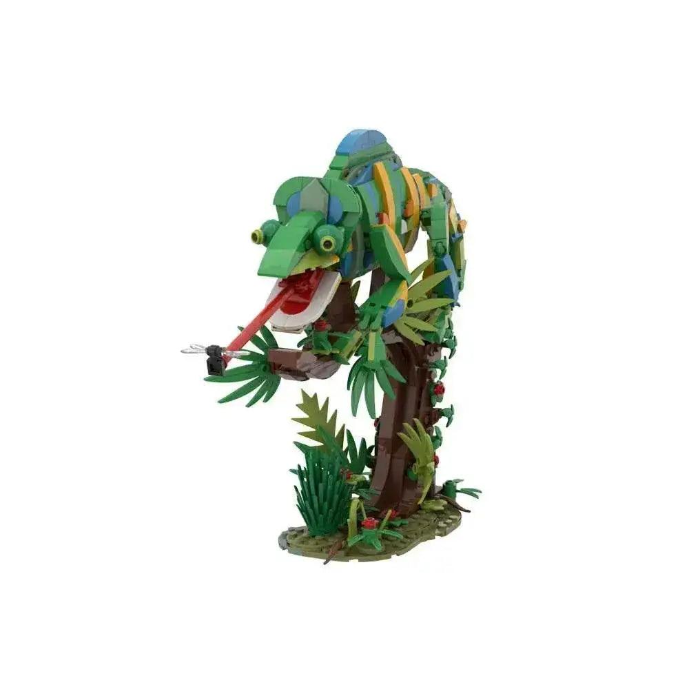  MOC MOC Chameleon Model Building Blocks Building Bricks MOC Gift Reptile DIY -  ToylandEU™