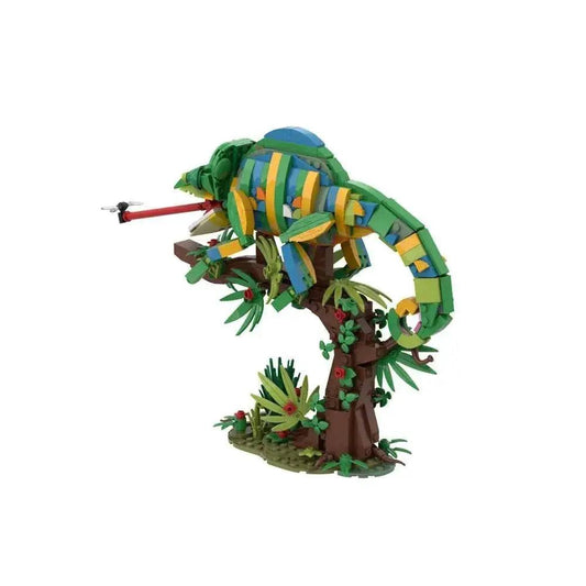  MOC MOC Chameleon Model Building Blocks Building Bricks MOC Gift Reptile DIY -  ToylandEU™
