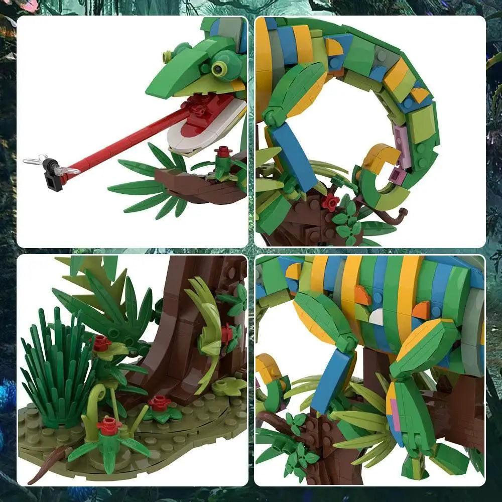 MOC MOC Chameleon Model Building Blocks Building Bricks MOC Gift Reptile DIY -  ToylandEU™