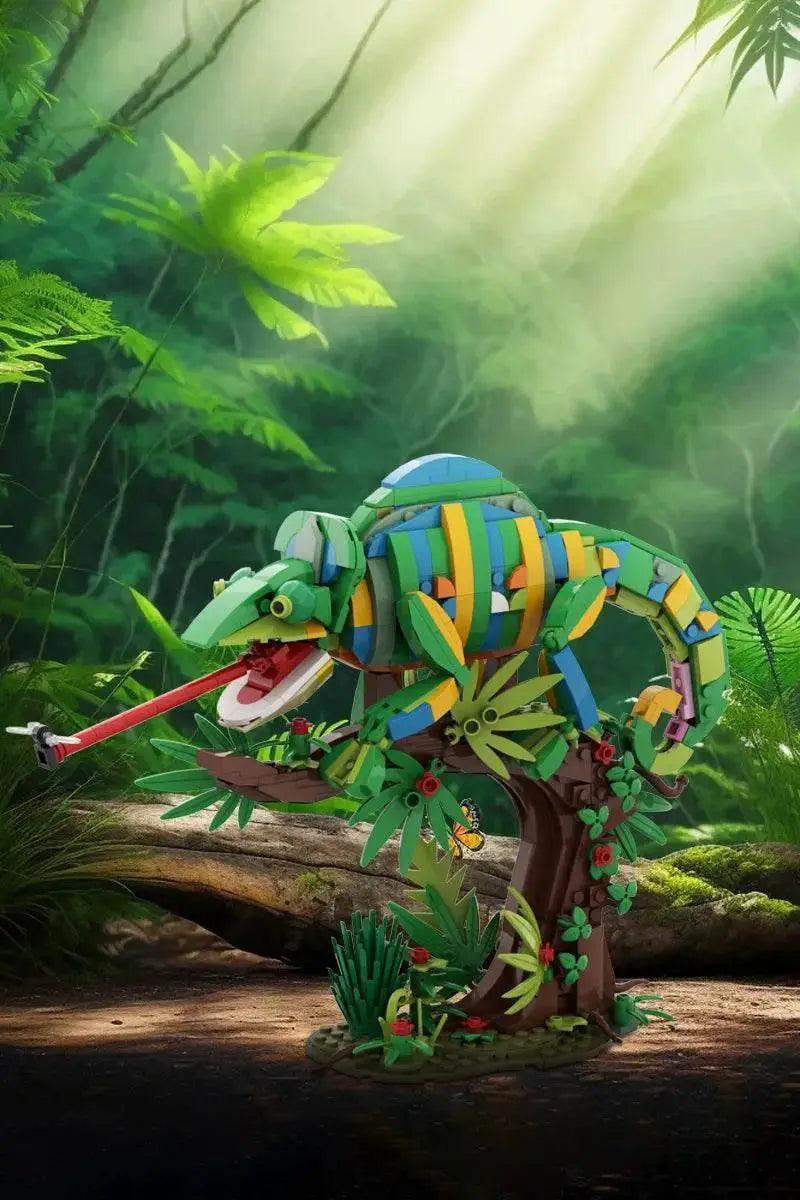  MOC MOC Chameleon Model Building Blocks Building Bricks MOC Gift Reptile DIY -  ToylandEU™