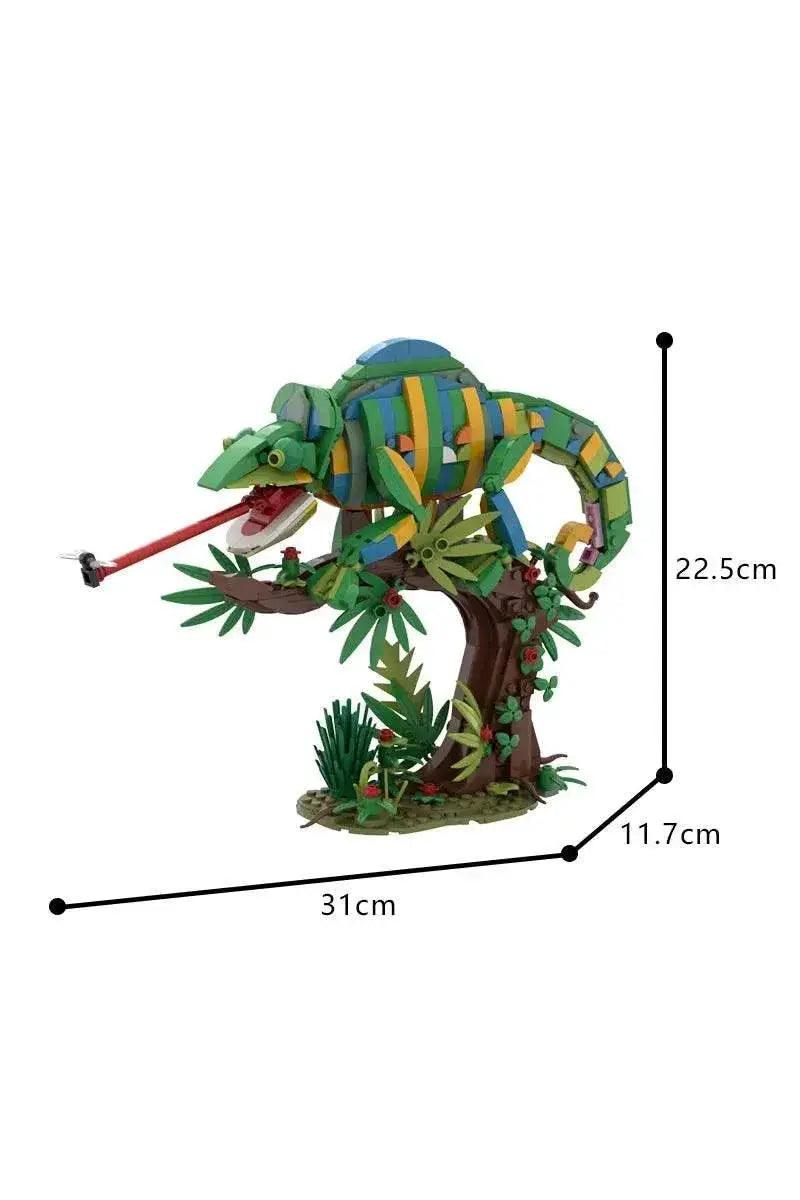  MOC MOC Chameleon Model Building Blocks Building Bricks MOC Gift Reptile DIY -  ToylandEU™