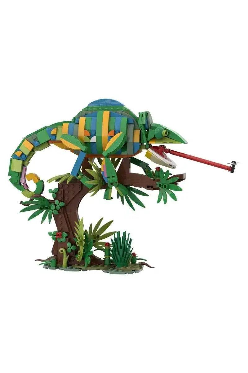  MOC MOC Chameleon Model Building Blocks Building Bricks MOC Gift Reptile DIY -  ToylandEU™