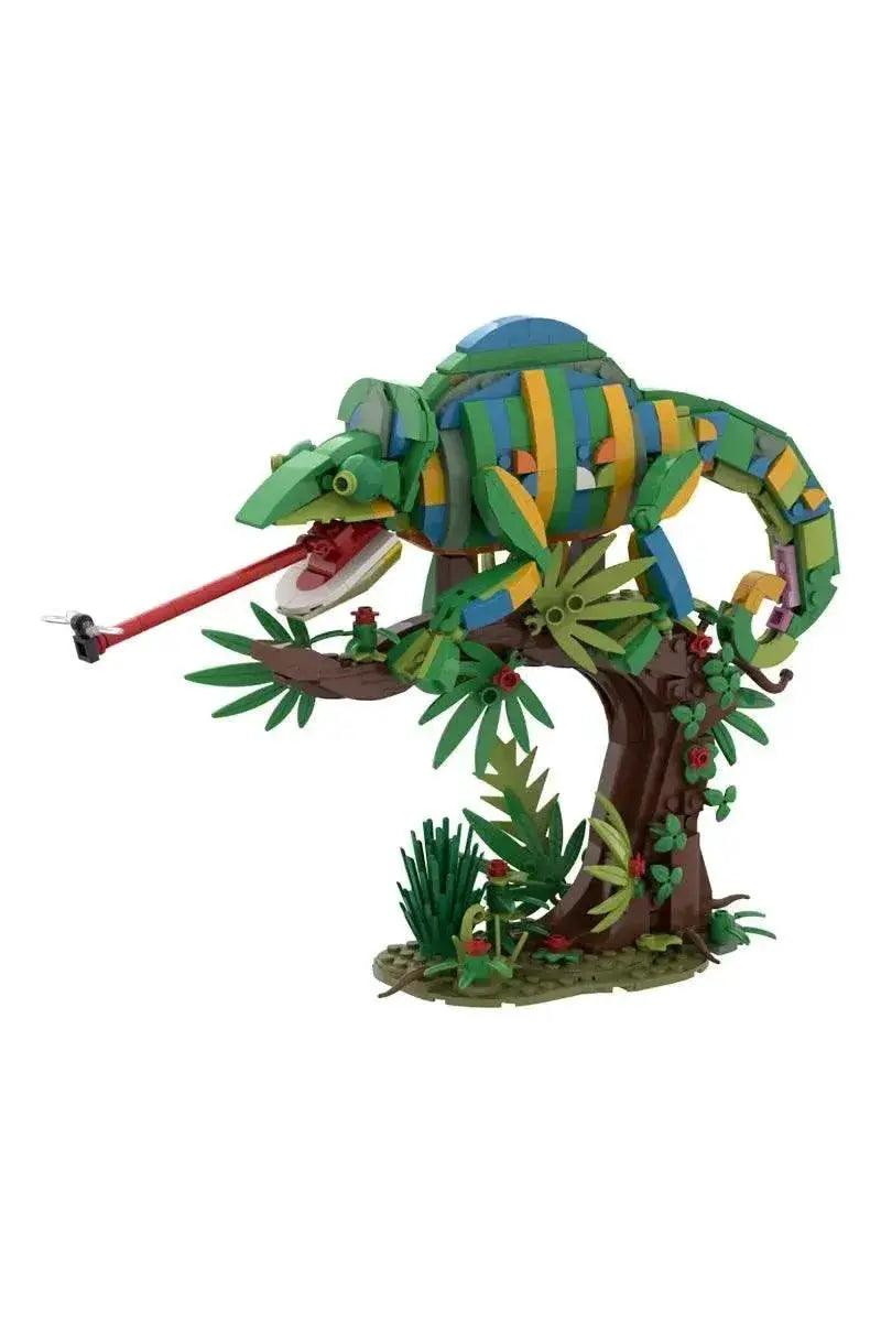  MOC MOC Chameleon Model Building Blocks Building Bricks MOC Gift Reptile DIY -  ToylandEU™
