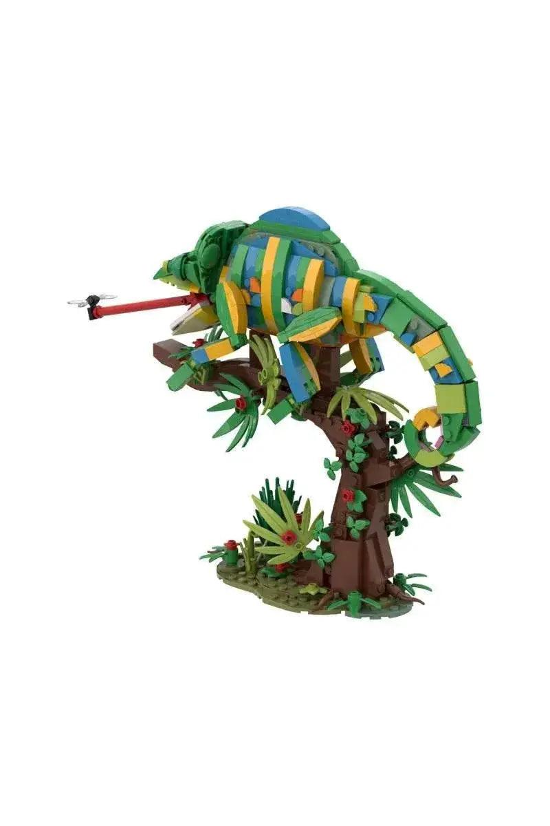  MOC MOC Chameleon Model Building Blocks Building Bricks MOC Gift Reptile DIY -  ToylandEU™