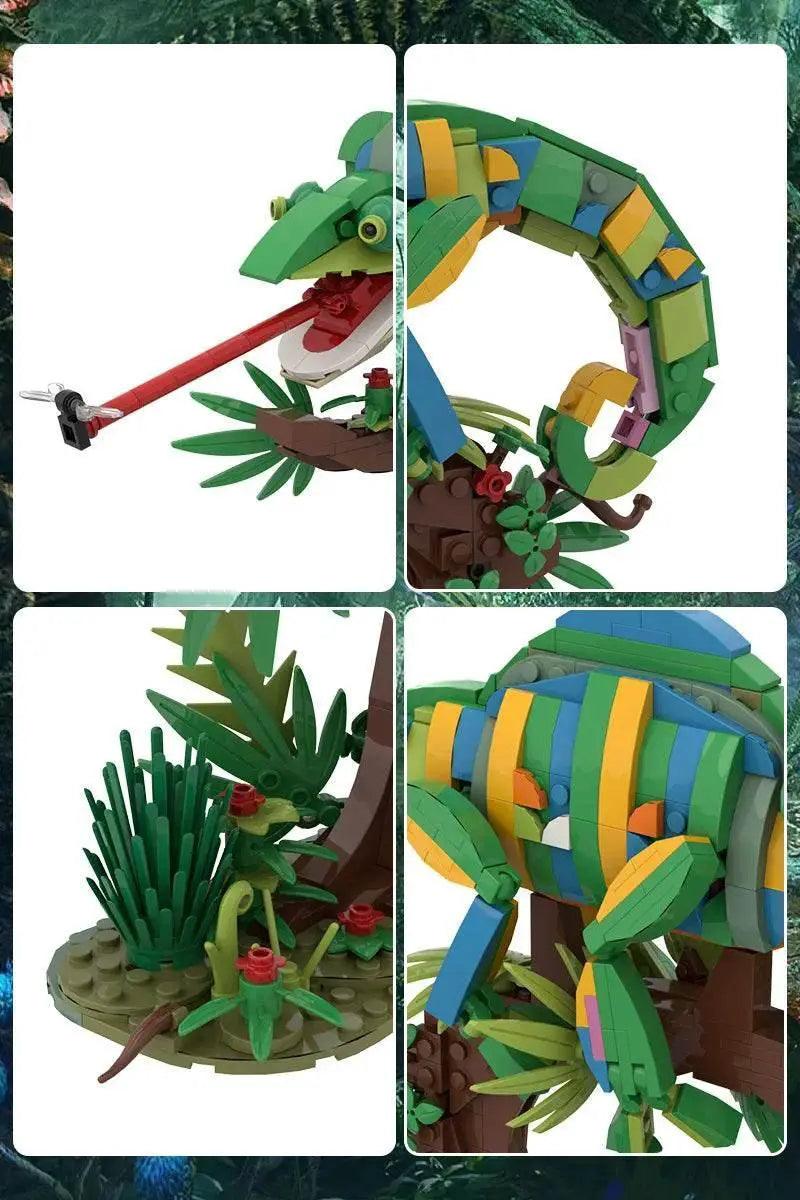  MOC MOC Chameleon Model Building Blocks Building Bricks MOC Gift Reptile DIY -  ToylandEU™