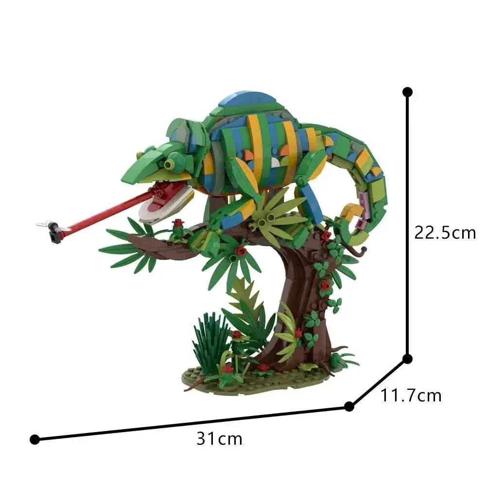  MOC MOC Chameleon Model Building Blocks Building Bricks MOC Gift Reptile DIY -  ToylandEU™