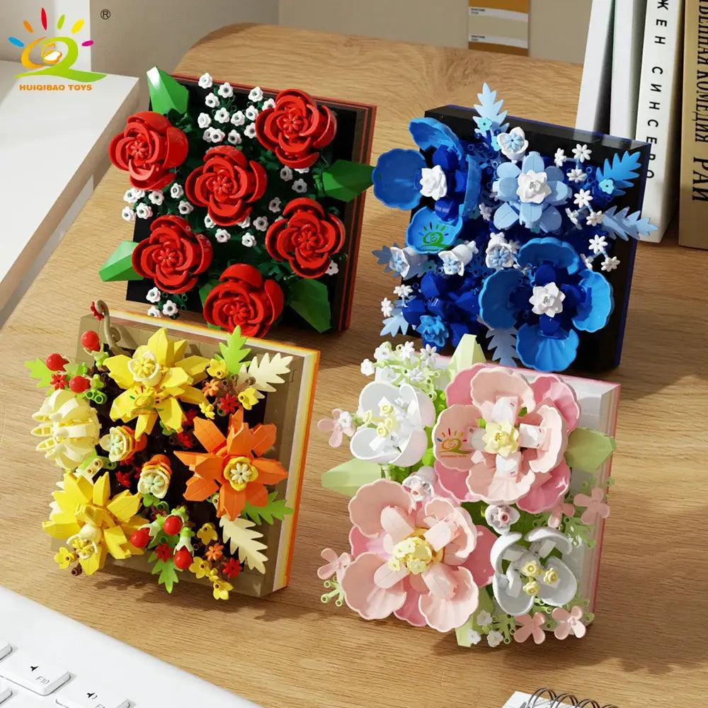  MOC Flower Display Building Blocks For Desk Decoration -  ToylandEU™