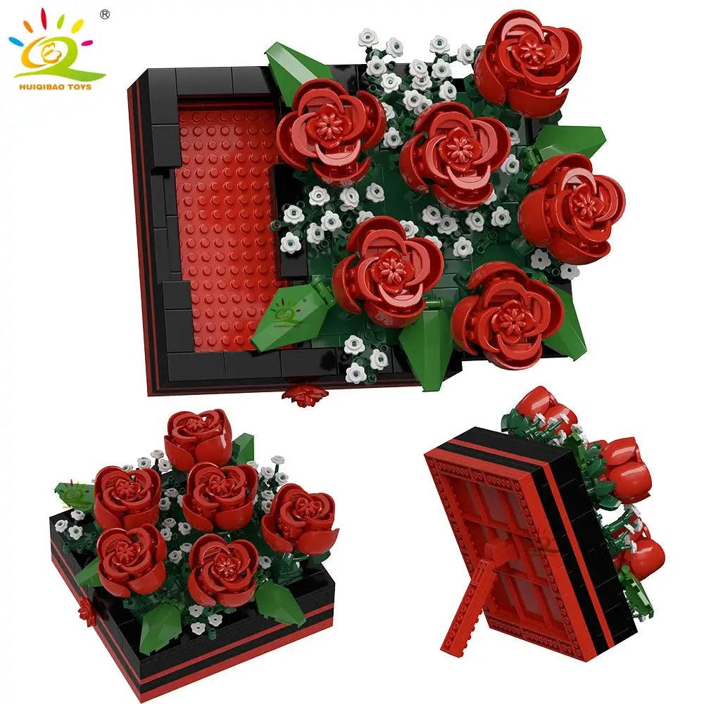  MOC Flower Display Building Blocks For Desk Decoration -  ToylandEU™