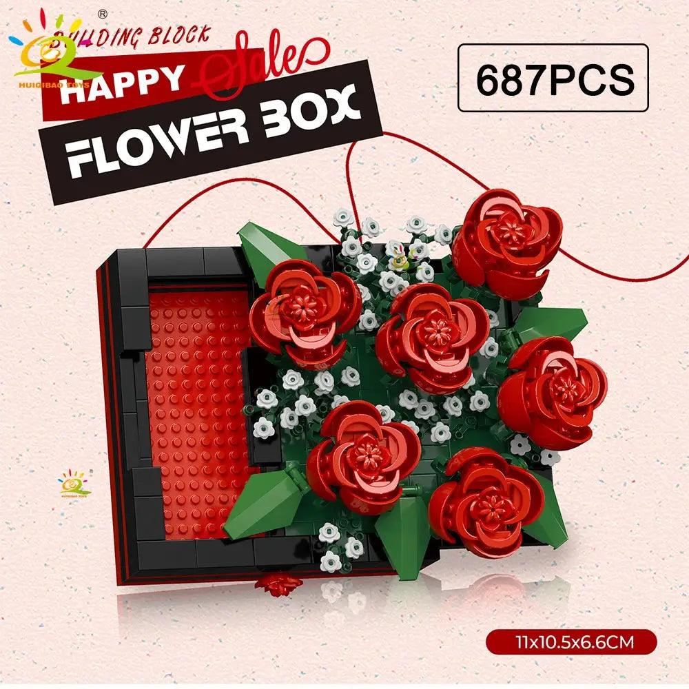 MOC Flower Display Building Blocks For Desk Decoration -  ToylandEU™