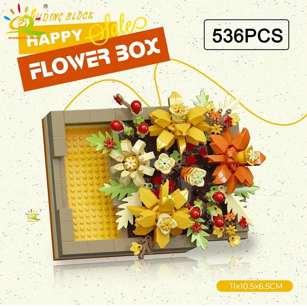  MOC Flower Display Building Blocks For Desk Decoration -  ToylandEU™