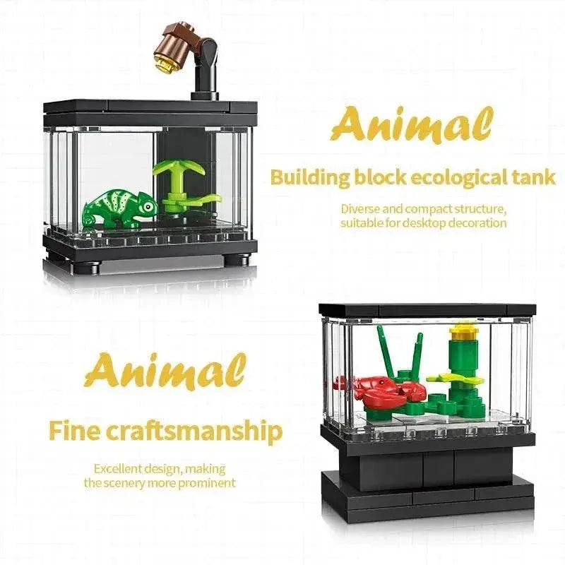  MOC Fish Tank Building Blocks Set Pet Creative Diy Educational Bricks -  ToylandEU™