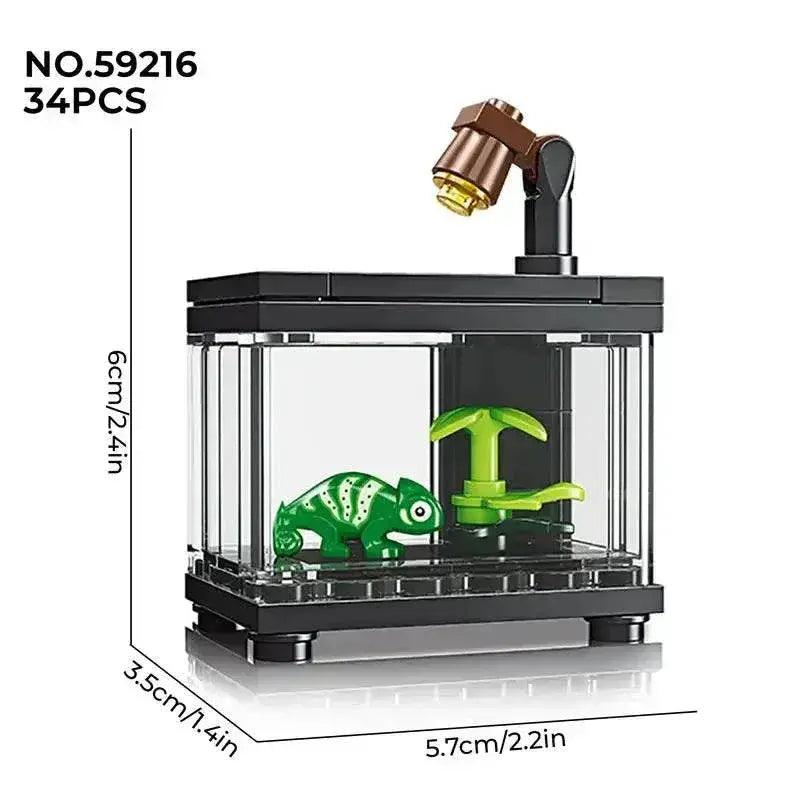  MOC Fish Tank Building Blocks Set Pet Creative Diy Educational Bricks -  ToylandEU™