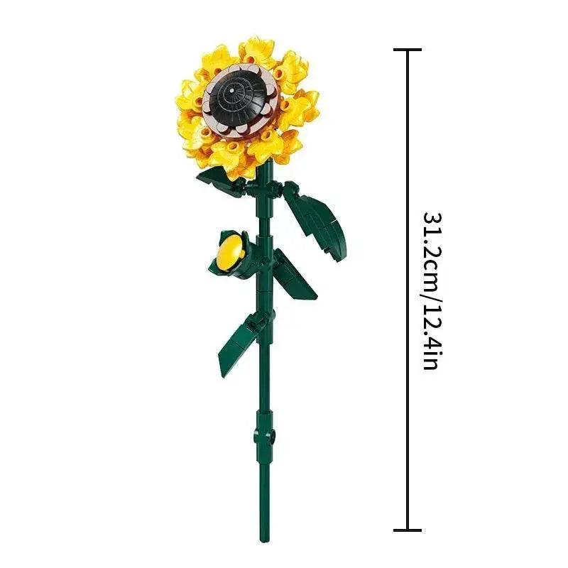  MOC Flower Model Building Blocks Toys DIY Educational Gift 3D -  ToylandEU™