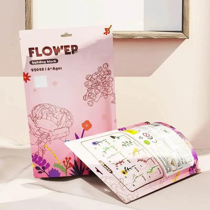  MOC Flower Model Building Blocks Toys DIY Educational Gift 3D -  ToylandEU™