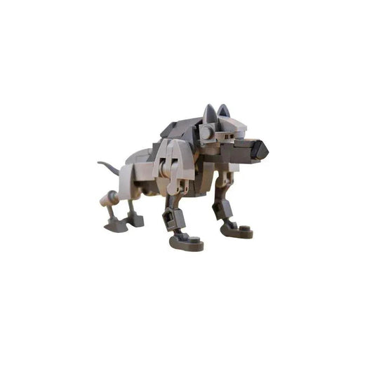  MOC MOC-169319 Gray Wolf Warg Building Blocks Cute DIY Toys Building Bricks MOC -  ToylandEU™