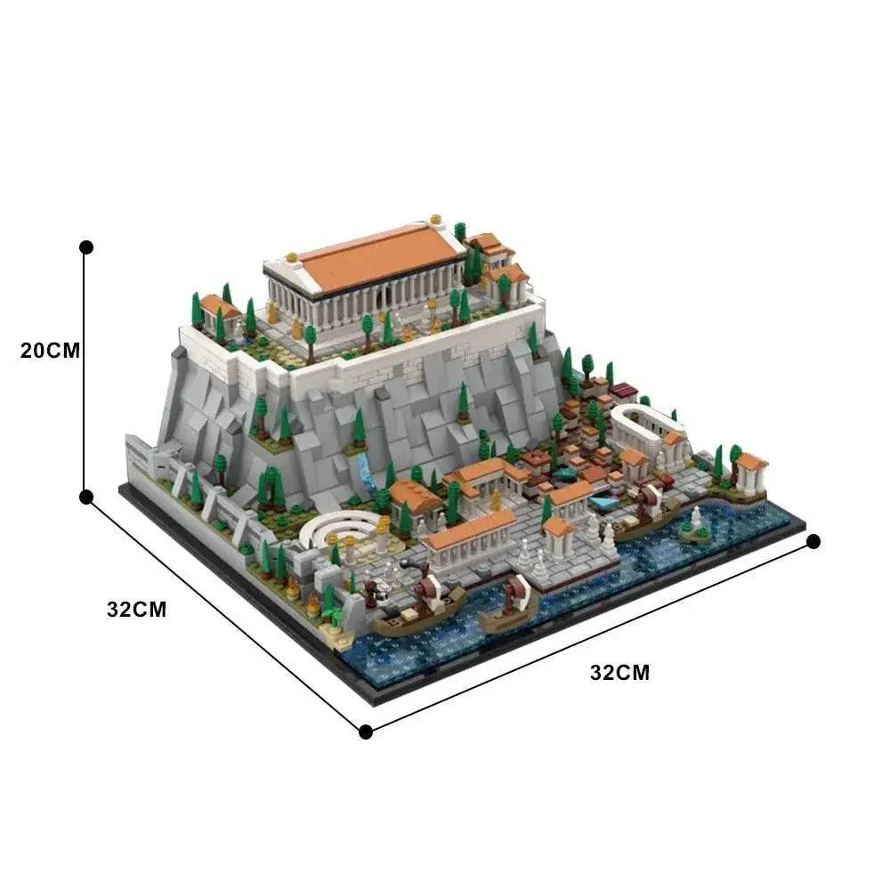  MOC MOC-117805 Greece Acropolis Building Blocks Model Gift Building Bricks MOC -  ToylandEU™