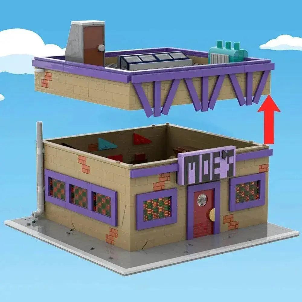  MOC Homer & Moe's Tavern Building Blocks Set -  ToylandEU™