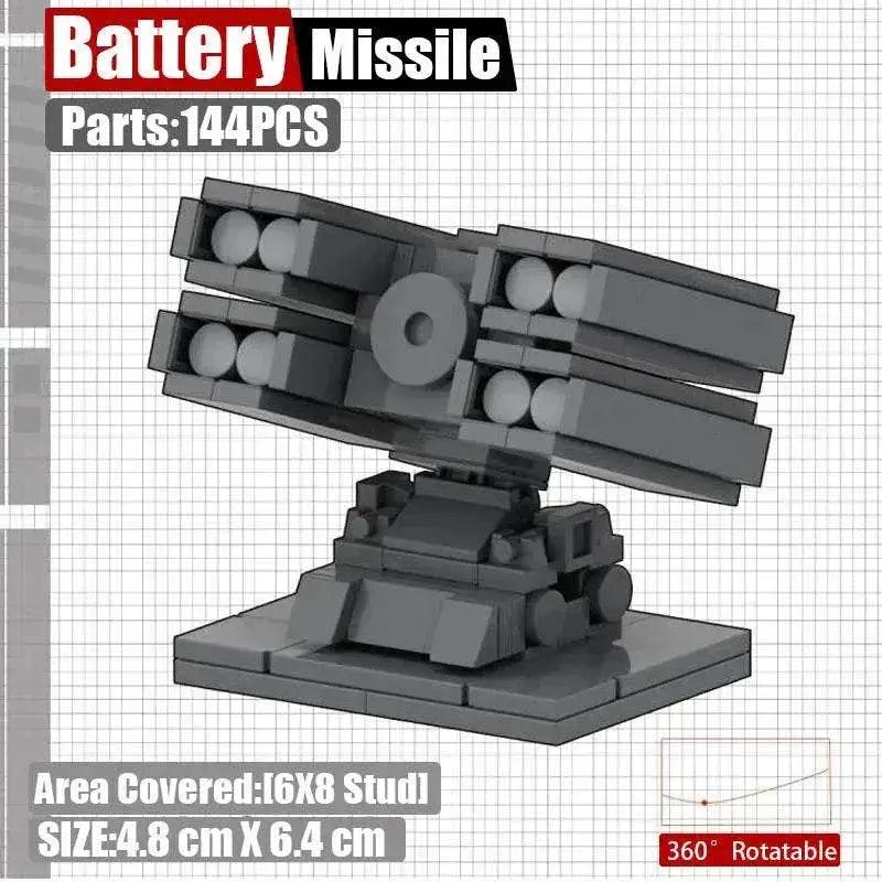  MOC MOC Military Base Cannon Building Blocks Toys Set Bricks Building Bricks MOC -  ToylandEU™