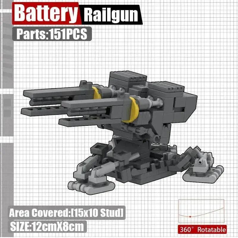  MOC MOC Military Base Cannon Building Blocks Toys Set Bricks Building Bricks MOC -  ToylandEU™
