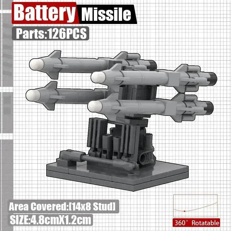  MOC MOC Military Base Cannon Building Blocks Toys Set Bricks Building Bricks MOC -  ToylandEU™