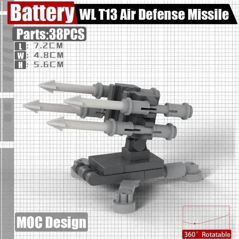  MOC MOC Military Base Cannon Building Blocks Toys Set Bricks Building Bricks MOC -  ToylandEU™