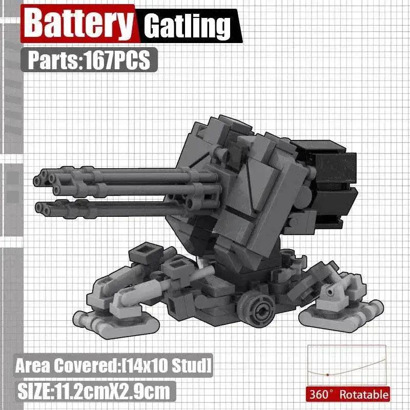 MOC MOC Military Base Cannon Building Blocks Toys Set Bricks Building Bricks MOC -  ToylandEU™