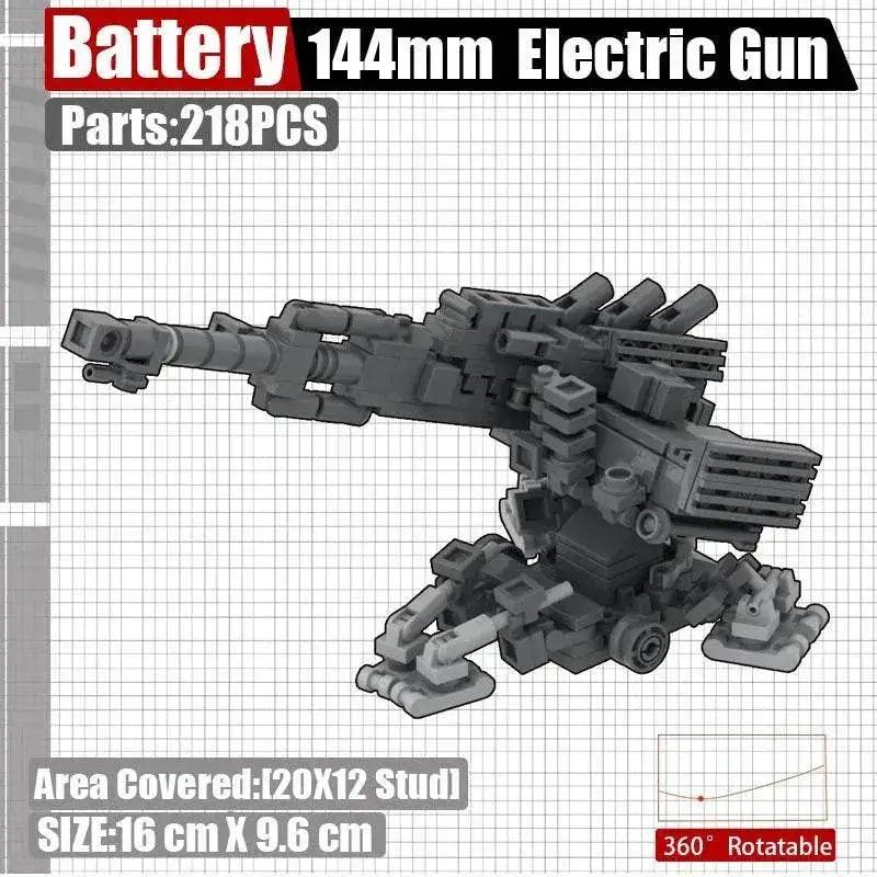  MOC MOC Military Base Cannon Building Blocks Toys Set Bricks Building Bricks MOC -  ToylandEU™