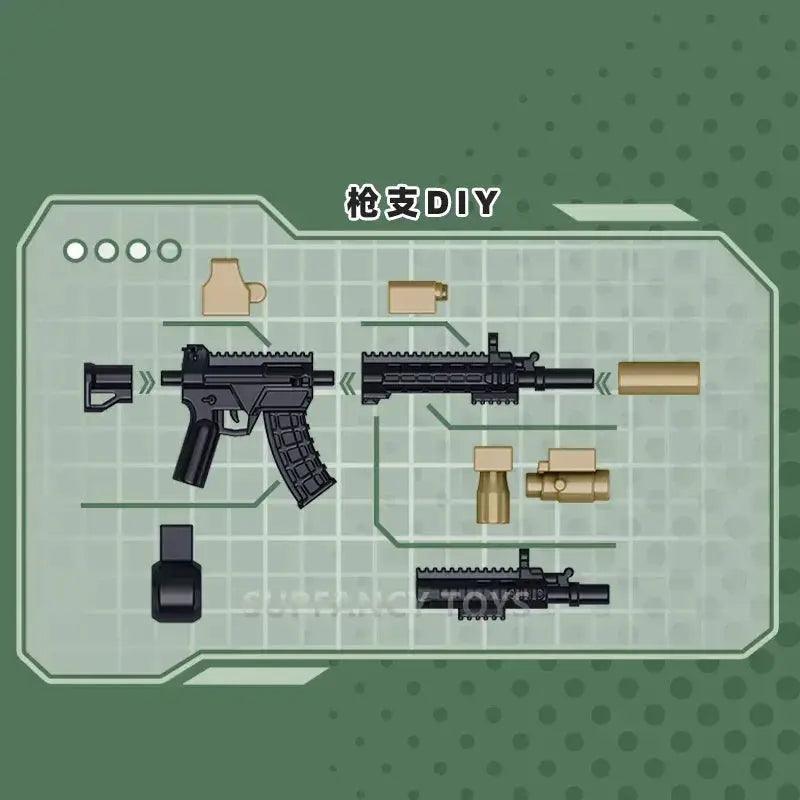  MOC Military Helicopter Building Blocks Educational Kit -  ToylandEU™