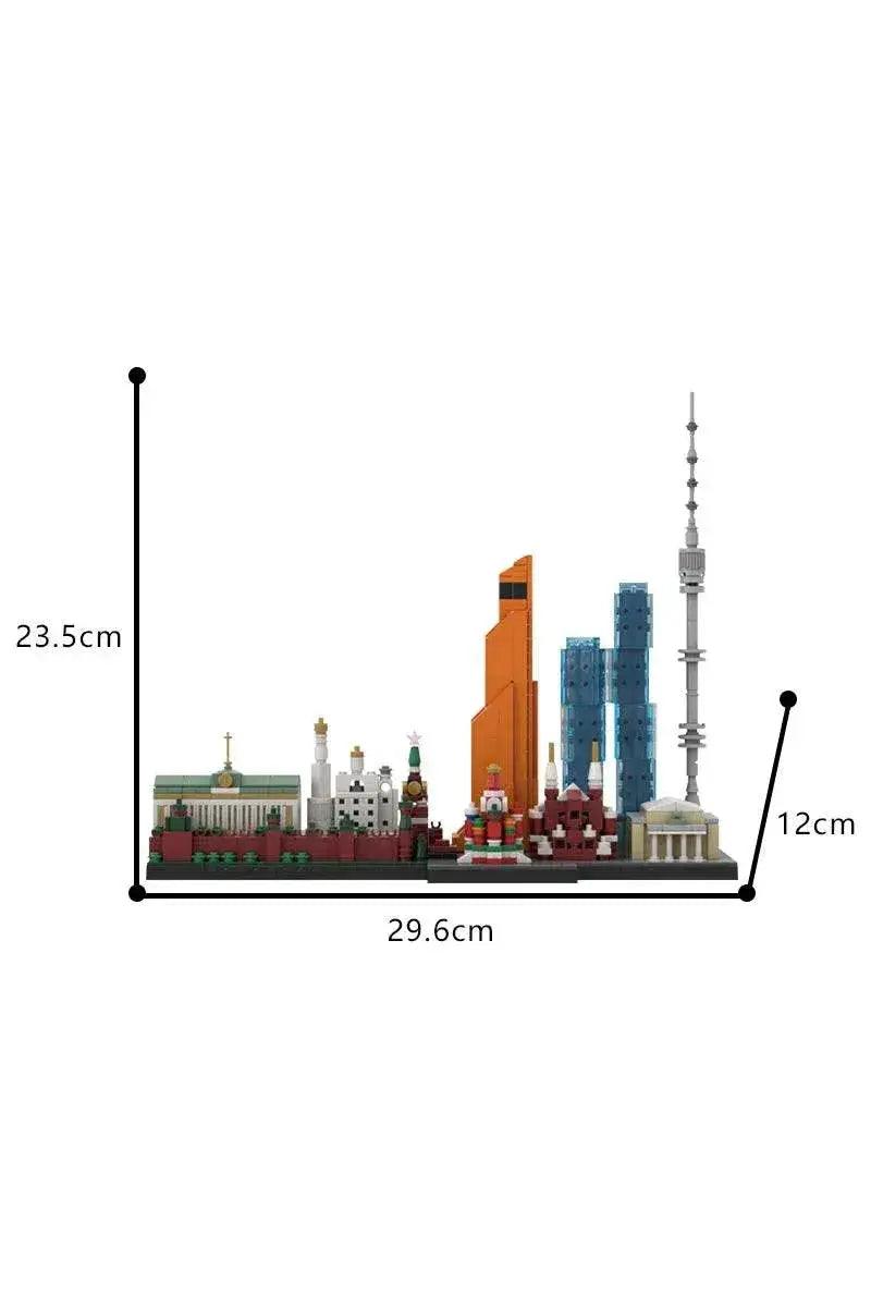  MOC MOC-193781 Moscow Skyline Model Building Blocks Gift Set Building Bricks MOC -  ToylandEU™