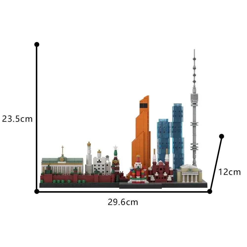  MOC MOC-193781 Moscow Skyline Model Building Blocks Gift Set Building Bricks MOC -  ToylandEU™