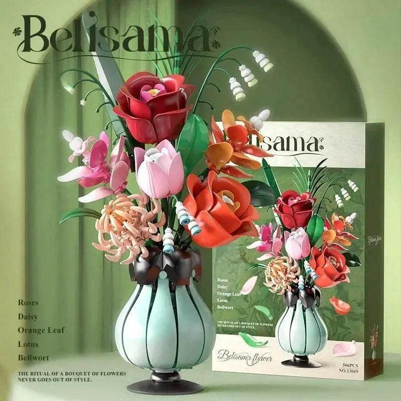  MOC Creative Rose Building Blocks Set Model Flower Pot Gifts -  ToylandEU™