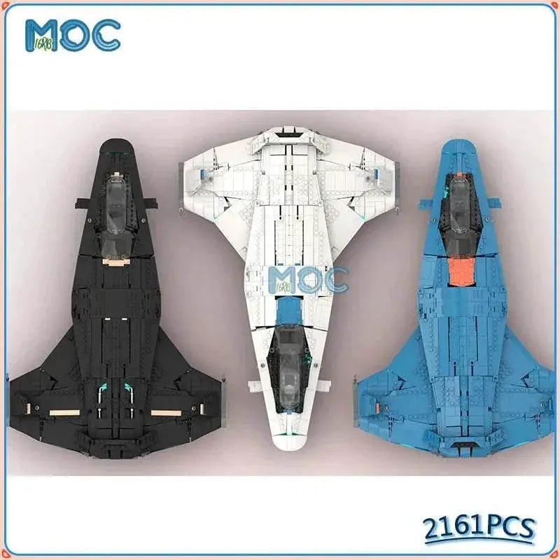  MOC Building Block Spaceship Battle Ship Model DIY Bricks Building Bricks MOC -  ToylandEU™