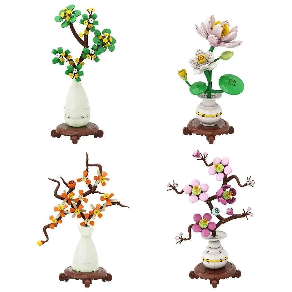  MOC MOCFour Season Flower Bonsai Building Blocks Gift Set -  ToylandEU™