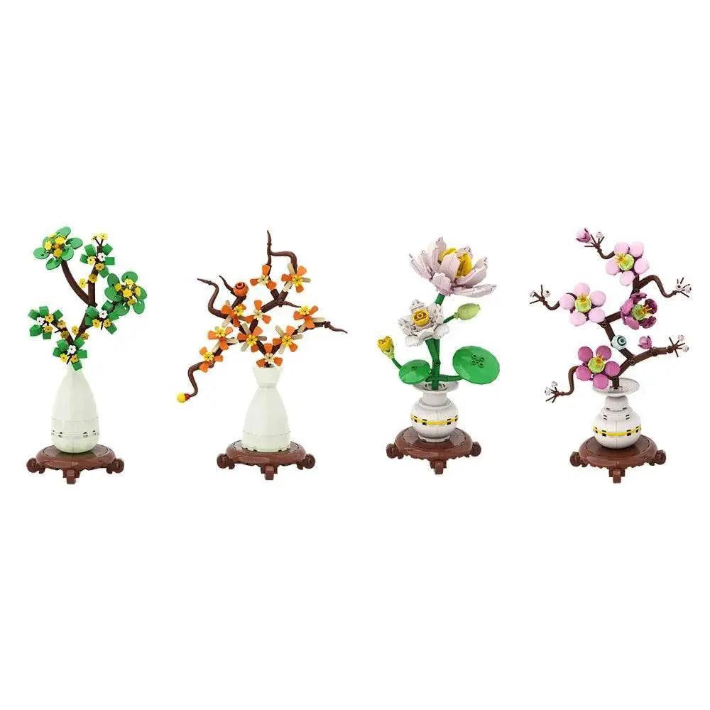  MOC MOCFour Season Flower Bonsai Building Blocks Gift Set -  ToylandEU™