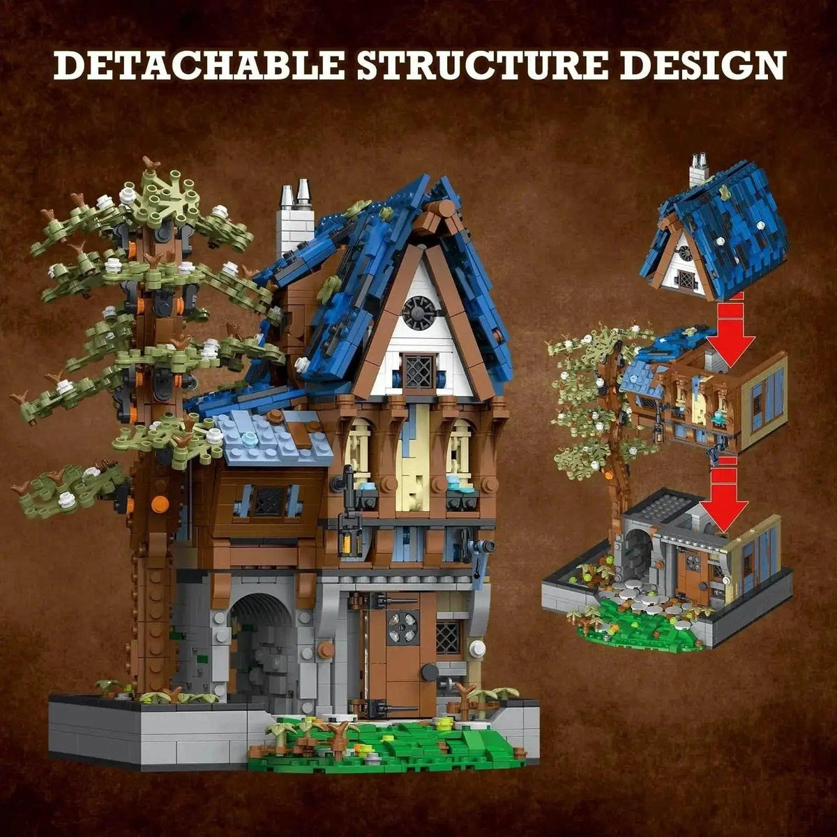  MOC Medieval Blacksmith Shop Magic House Tavern Building Blocks Set -  ToylandEU™